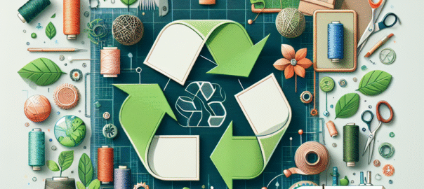Duurzame mode: een groene kledinglijn met biologische stoffen en ecologische accessoires in een stijlvolle setting.