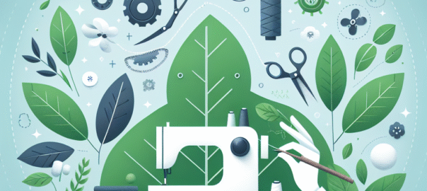 Diverse duurzame kledingstukken hangen aan een rek, omgeven door groene planten en natuurlijk licht.