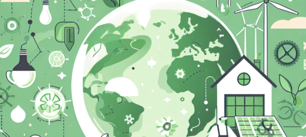 Groene natuur en eco-vriendelijke toeristenactiviteit, symboliserend de duurzame revolutie in de toerismesector.